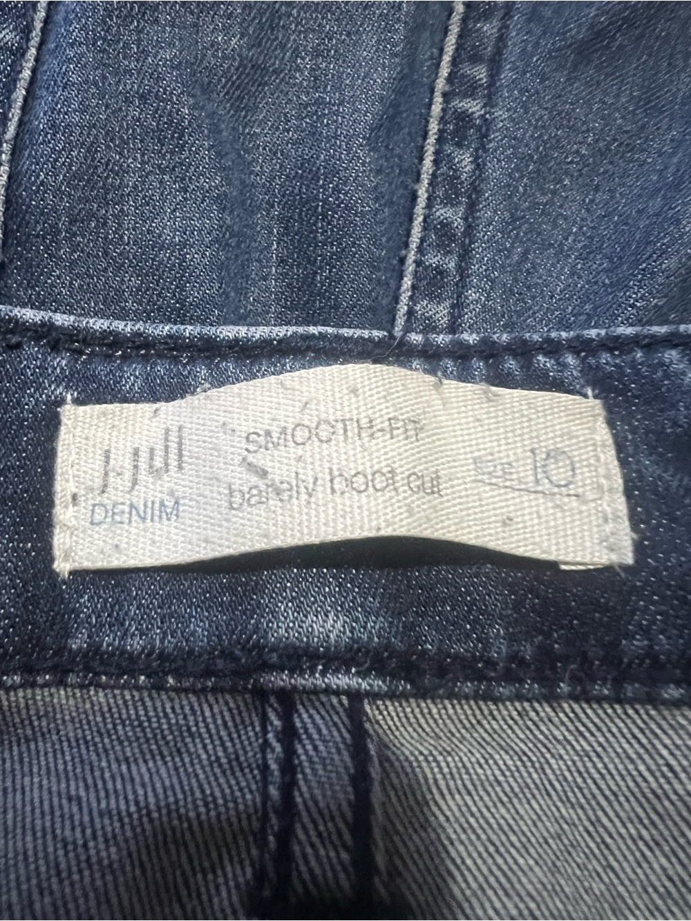 J. Jill Dark bootcut Blue Flare Jeans size 10 - Picture 5 of 6